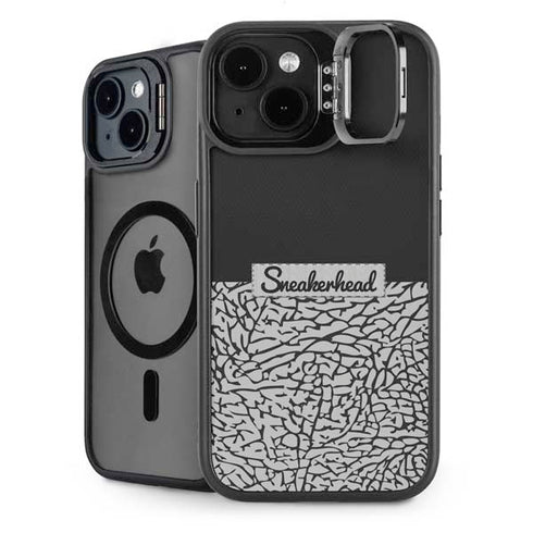 Elephant Print Sneakerhead Black iPhone 15 Kickstand Case